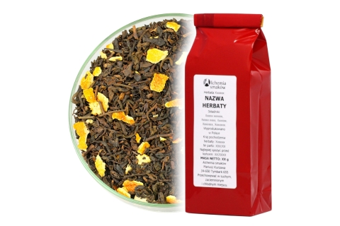 Herbata Czerwona Pu-Erh POMARAŃCZOWO GREJPFRUTOWA (OT) (50g) Cytrusowa !!